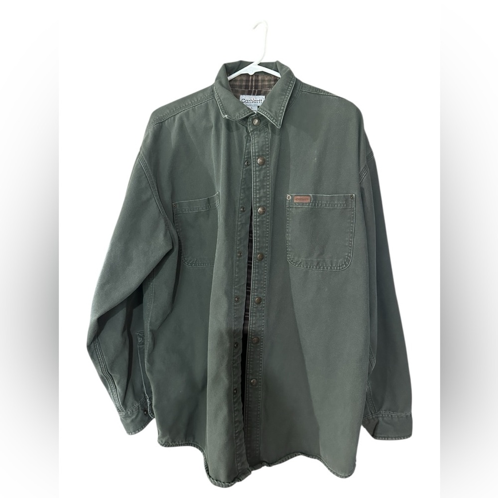 Vintage Carhartt Flannel Lined Canvas Barn Jacket - Picture 2 of 7